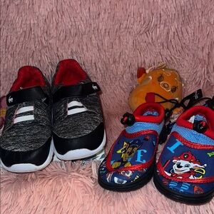 Kids Black and Red Shoes